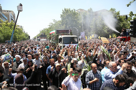 تشییع پیکر شهدای حادثه تروریستی تهران