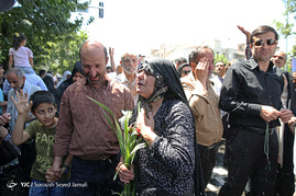 تشییع پیکر شهدای حادثه تروریستی تهران
