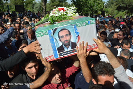خاکسپاری شهدای حادثه تروریستی تهران در بهشت زهرا(س)