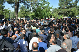خاکسپاری شهدای حادثه تروریستی تهران در بهشت زهرا(س)