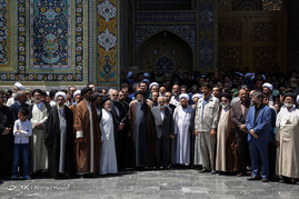 تشییع پیکر همسر آیت الله علم الهدی‎