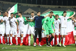 جشن صعود تیم فوتبال ایران به جام جهانی روسیه‎