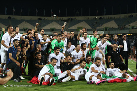 جشن صعود تیم فوتبال ایران به جام جهانی روسیه‎