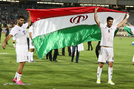 جشن صعود تیم فوتبال ایران به جام جهانی روسیه‎