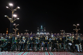 مراسم احیا شب بیست و یکم ماه رمضان در حرم امام رضا(ع)