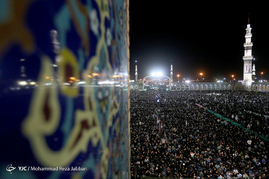 مراسم احیا شب بیست و یکم ماه رمضان در مسجد جمکران