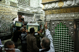 تشییع پیکر سه شهید مدافع حرم تیپ فاطمیون در شهرری