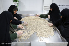 آماده سازی غذای متبرک در مهمانسرای جدید حرم رضوی
