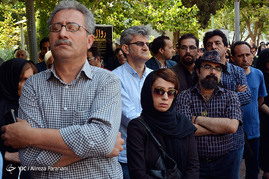تشییع پیکر کوروش اسدی نویسنده در خانه هنرمندان