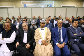 دیدار مسئولان نظام و سفرای کشورهای اسلامی و رهبر معظم انقلاب