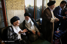 مراسم ترحیم همسر آیت الله علم الهدی
