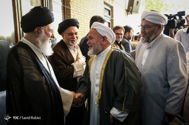 مراسم ترحیم همسر آیت الله علم الهدی
