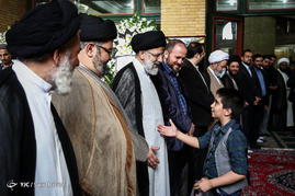 مراسم ترحیم همسر آیت الله علم الهدی