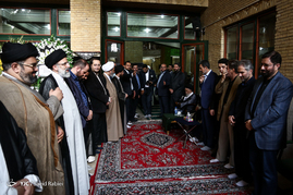 مراسم ترحیم همسر آیت الله علم الهدی