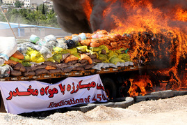 امحاء بیش از 45 تن مواد مخدر غیر دارویی - شیراز‎