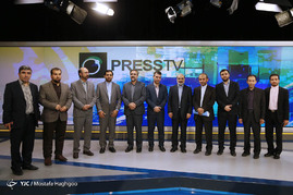 بازدید رئیس رسانه ملی از شبکه پرس تی وی و هیسپان تی وی‎