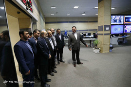 بازدید رئیس رسانه ملی از شبکه پرس تی وی و هیسپان تی وی‎