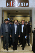 بازدید رئیس رسانه ملی از شبکه پرس تی وی و هیسپان تی وی‎