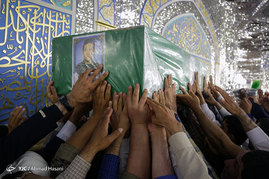 تشییع شهید مدافع حرم سیدجلال حسینی در مشهد