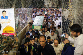 تشییع شهید مدافع حرم سیدجلال حسینی در مشهد