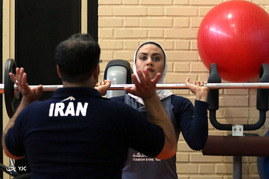 تمرين تيم ملی واليبال بانوان پيش از مسابقات قهرمانی آسيا