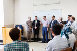 بازدید حداد عادل رییس بنیاد سعدی از دوره ی دانش افزایی زبان فارسی در دانشگاه علامه