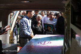 استقبال از پیکر سه شهید دفاع مقدس در مشهد مقدس