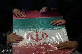 استقبال از پیکر سه شهید دفاع مقدس در مشهد مقدس