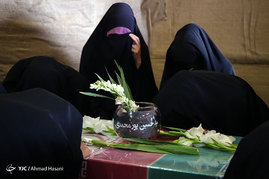 استقبال از پیکر سه شهید دفاع مقدس در مشهد مقدس
