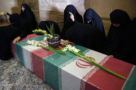 استقبال از پیکر سه شهید دفاع مقدس در مشهد مقدس