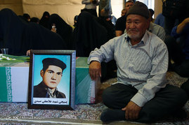 استقبال از پیکر سه شهید دفاع مقدس در مشهد مقدس