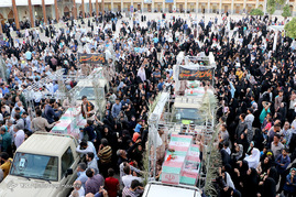 تشییع شهدای گمنام در شیراز