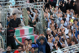 تشییع شهدای گمنام در شیراز