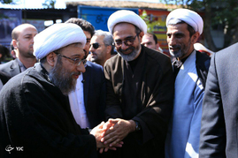 رئیس قوه قضائیه در مراسم تشییع شهدای گمنام - ساری
