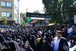 رئیس قوه قضائیه در مراسم تشییع شهدای گمنام - ساری