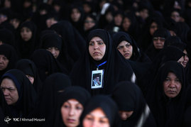 تشییع شهدای 8 سال دفاع مقدس و شهید مدافع حرم در اجتماع عظیم صادقیون - مشهد