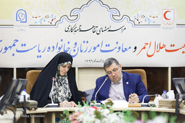 امضای تفاهم نامه همکاری جمعیت هلال احمر و معاونت امور زنان ریاست جمهوری