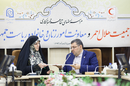 امضای تفاهم نامه همکاری جمعیت هلال احمر و معاونت امور زنان ریاست جمهوری