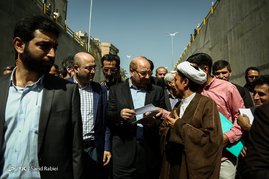 مراسم افتتاح زیرگذر و تونل شهید ضربعلی‌زاده