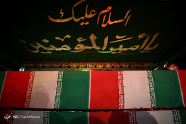 مراسم وداع با پیکر شهید غلامی