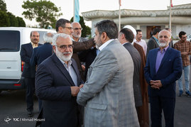 ورود رئیس مجلس شورای اسلامی به مشهد مقدس