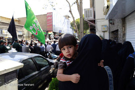 مراسم تشییع پیکر شهید غلامی در میدان بروجردی تهران