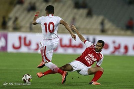 دیدار تیم های فوتبال پرسپولیس و فولاد خوزستان