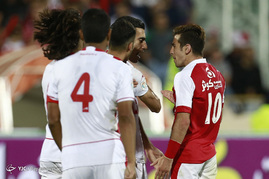 دیدار تیم های فوتبال پرسپولیس و فولاد خوزستان