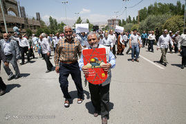 راهپیمایی اعتراض آمیز نمازگزاران علیه جنایات میانمار