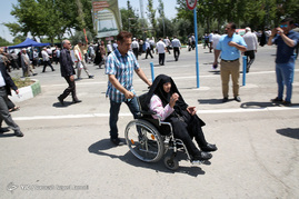راهپیمایی اعتراض آمیز نمازگزاران علیه جنایات میانمار