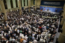 دیدار مسئولان، کارگزاران و دست‌اندرکاران حج با رهبر معظم انقلاب