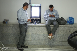 مراسم بدرقه اولین کاروان حجاج در فرودگاه امام خمینی