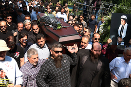 مراسم تشییع پیکر محمود جهان