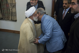دیدار رئیس مجلس خبرگان رهبری با رئیس مجلس سنای پاکستان
